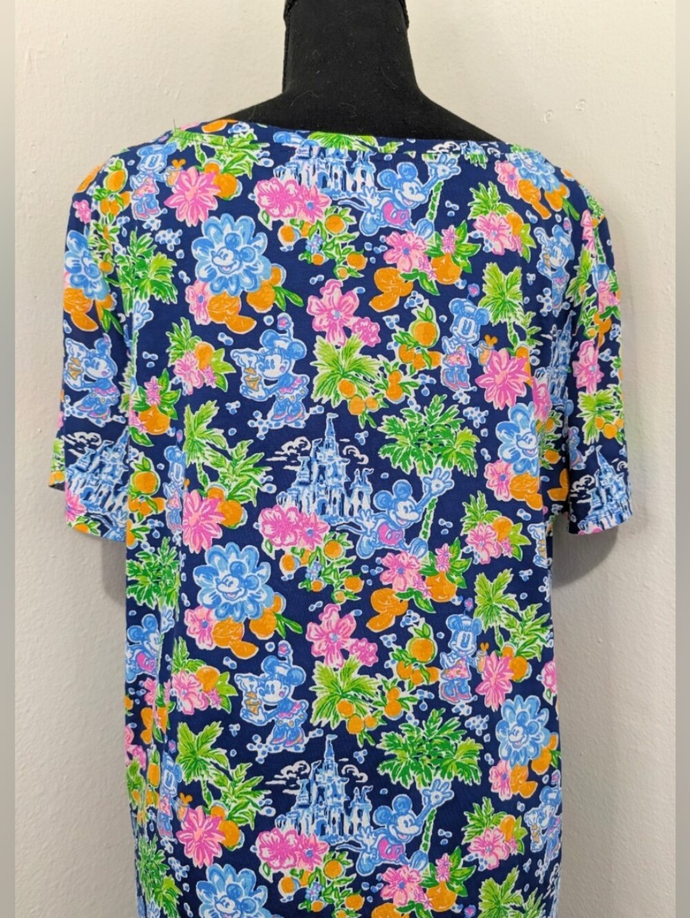 Lilly Pulitzer Disney Coastal Beach Whimsical Resort Vacation Playful Dress XL - Picture 6 of 13